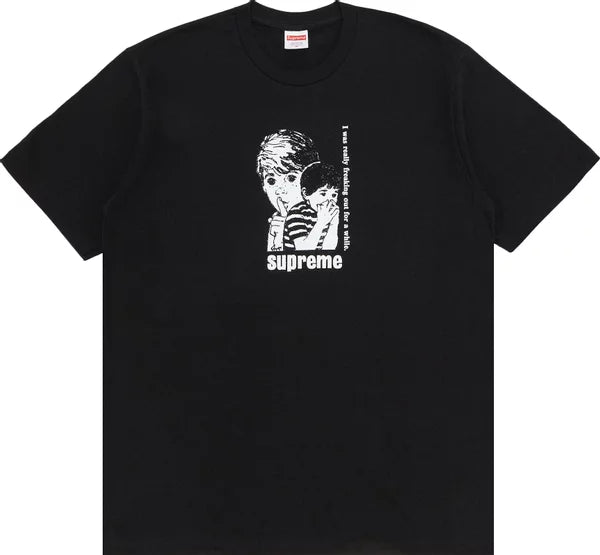 Black Supreme Freaking Out Tee