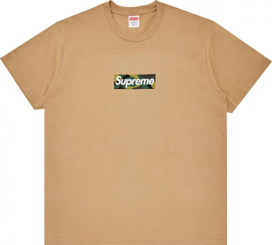 Khaki Supreme Box Logo Tee